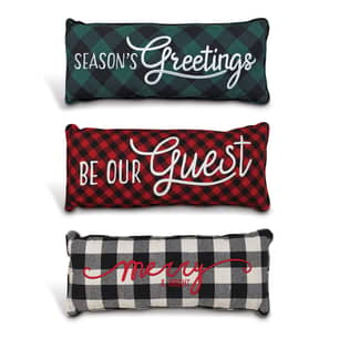 Thumbnail of the 22"L Fabric Holiday Design Pillow