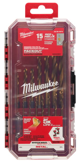 Thumbnail of the Milwaukee® Shockwave 15 piece Titanium Drill Bit Set