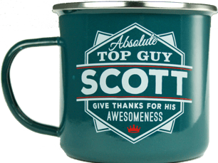 Thumbnail of the Top Guy® Scott Mug