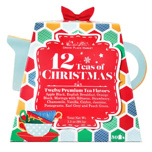 Thumbnail of the Grove Place Market® 12 Teas of Christmas Teapot, 50 piece
