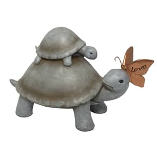 Thumbnail of the Mother & Baby Turtle with 'Love' Butterfly Statue