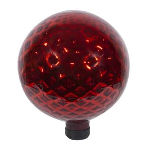 Thumbnail of the 10" Red Diamond Embossed Gazing Globe