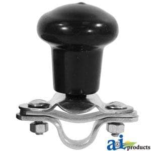 Thumbnail of the Spinner, Aluminum Steering Wheel (black plastic coated knob) A-5A6BL