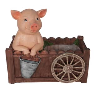 Thumbnail of the Alpine Planter Pig on Fence 9"