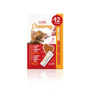 Thumbnail of the Catit Creamy Licakble Cat Treat Assorted 12x15g