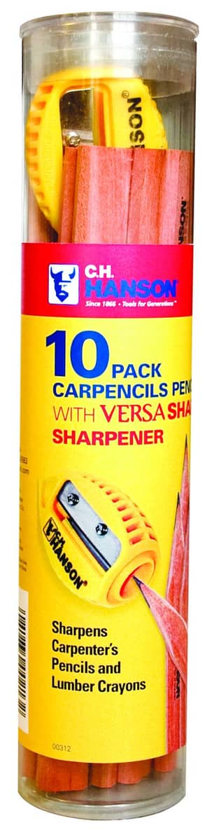 Thumbnail of the 10  MEDIUM LEAD CARPENTER PENCILS FOR MAKRKING AND