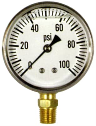 Thumbnail of the Gauge 100 Psi 2.5   Face Glyc