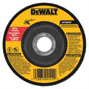 Thumbnail of the DEWALT 5" X 1/4" X 7/8" HIGH PERFORMANCE METAL GRINDING WHEEL