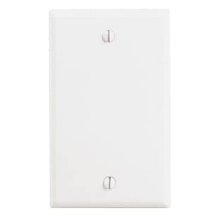 Thumbnail of the 1-Gang No Device Blank Wallplate Thermoset in White