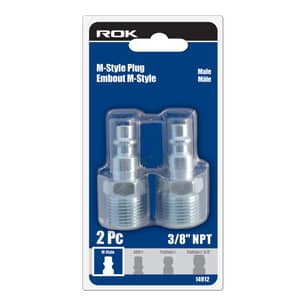 Thumbnail of the ROK PLUG IND. M-STYLE 3/8 M 2PC STEEL
