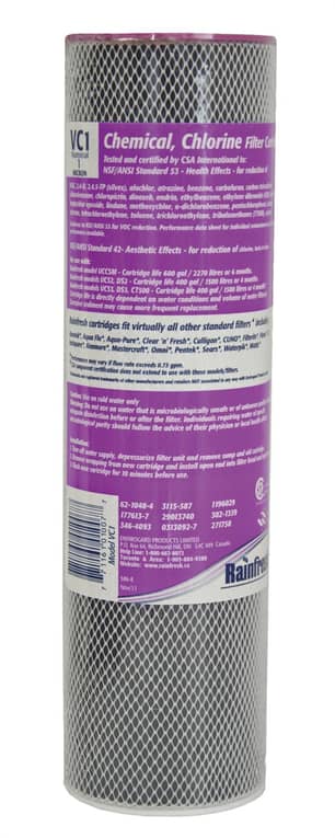Thumbnail of the Rainfresh Cartridge Chemicals, VOC, THM, Chlorine, Taste, Odour 1micron