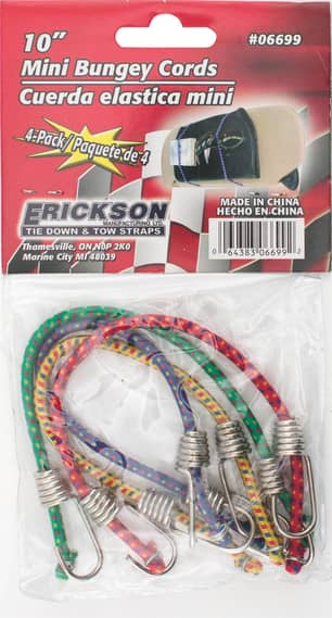 Thumbnail of the Erickson Bungee Cord Mini 10" 4Pc