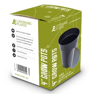Thumbnail of the Landmark® Plastic Round Grow Pots 4" (10 Pack)