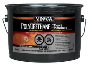 Thumbnail of the MINWAX® SUPER FAST-DRYING POLYURETHANE FOR FLOORS- GLOSS CLEAR- 9.45L