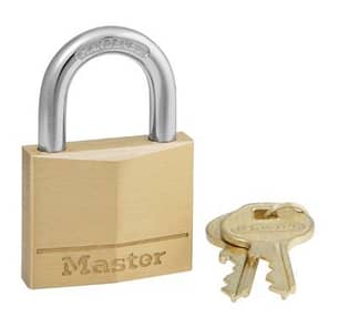 Thumbnail of the MASTER LOCK 1-9/16" Keyed Alike Brass Padlock