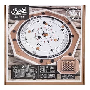 Thumbnail of the RUSTIK GAMES 2-IN-1 CROKINOLE & CHECKERS WOODEN GA