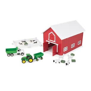 Thumbnail of the 1:64 John Deere 24 Piece Farm Playset With Red Bar