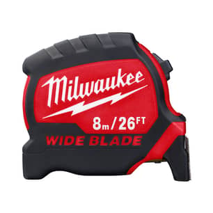 Thumbnail of the MILWAUKEE 8M/26FT WIDE BLADE TAPE MEASURE