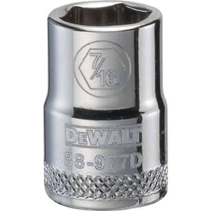 Thumbnail of the DeWalt® Hand Socket, 7/16" Socket, 3/8" Drive