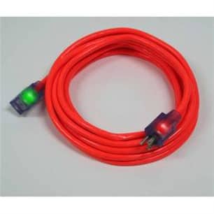 Thumbnail of the Pro Glo® 14/3 SJTW Lighted 15' Extension Cord with CGM- Orange