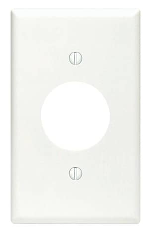 Thumbnail of the Single Receptacle White Plate