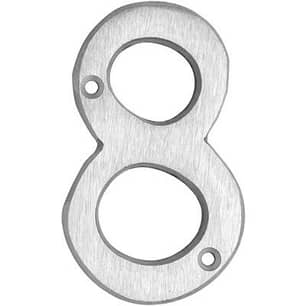 Thumbnail of the #8 CLASSIC 4 INCH HOUSE NUMBER BRUSHED ALUMINUM