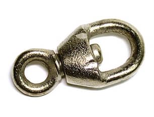 Thumbnail of the MALLEABLE SWIVEL SNAP 3-1/8" - NICKEL-PLATED