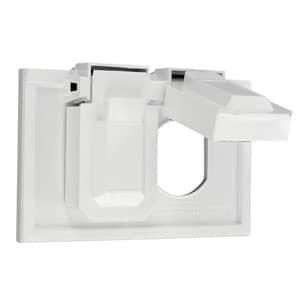Thumbnail of the Weather-Resistant Wallplate 1-Gang Duplex Receptacle in White