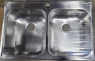 Thumbnail of the Wessan Double Bowl Top Mount Stainless Steel Sink
