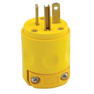 Thumbnail of the Plug 20A 125V 2-Pole 3-Wire Grounding Plug Straight Blade in Yellow