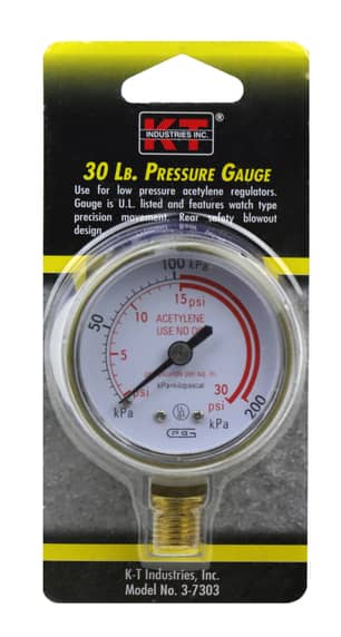 Thumbnail of the K-T PRESSURE GAUGE ACETYLENE 30 LB