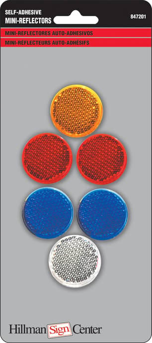 Thumbnail of the 1" Small Assorted Colour Reflectors