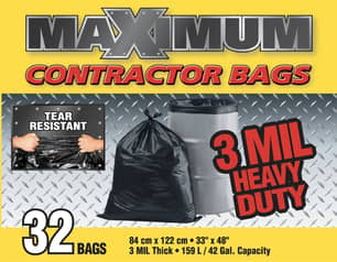 Thumbnail of the BAG MAX 32PK 3MIL BLK 33X48