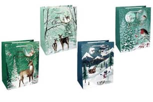 Thumbnail of the Deluxe medium hot stamp Xmas bags