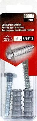 Thumbnail of the Cobra 243S Lag Screw Shields 5/16"S x 2