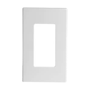 Thumbnail of the 1-Gang Subplate Included Polycarbonate Snap-On Mount Screwless Wallplate - White