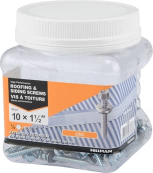 Thumbnail of the Roofing And Siding Screws Zinc 750Ml Jar 10X1-1/2