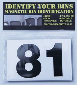 Thumbnail of the Northern Graphics Magnetic Bin Labels Number 81-90