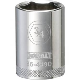 Thumbnail of the DeWalt® Drive Socket, 3/4" Socket, 1/2" Drive