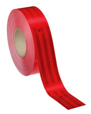 Thumbnail of the 3M™ Diamond Grade™ Conspicuity Markings, 983-72 ES, edge sealed, red, 2 in x 50 yd