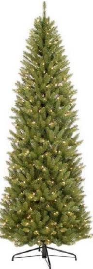 Thumbnail of the 7.5 Foot Slim Christmas Tree - White LED Lights