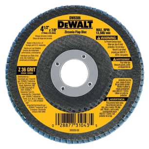 Thumbnail of the Dewalt® 4-1/2" X 7/8" 36 Grit Flap Disc