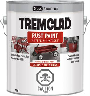 Thumbnail of the Tremclad Rust Paint Aluminum 3.78L