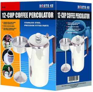 Thumbnail of the 12 Cup Stainless Coffee Percolator