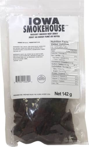 Thumbnail of the BEEF JERKY HICKORY SMOKED 142G