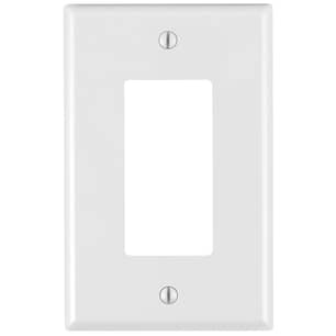 Thumbnail of the 1-Gang Decora Wallplate Midway Size in White