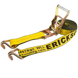 Thumbnail of the Erickson® Ratchet Strap, Double J-Hook, 10 000 lb - 2'' x 27'