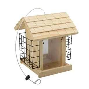 Thumbnail of the Farm Pro® Wooden Bird Feeder with Suet Cages