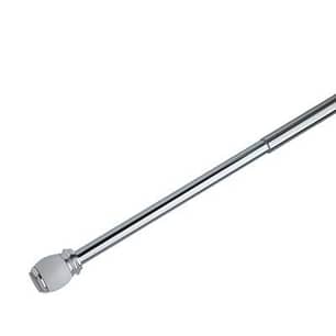 Thumbnail of the DECORATIVE TENSION SHOWER ROD POLISHED CHROME WITH PORECELAIN TIPS
