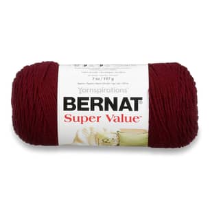 Thumbnail of the Burgundy Super Value Yarn (4 - Medium) By Bernat